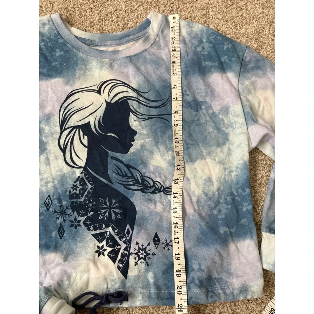 Disney Frozen II Elsa Tie Dye Sweatshirt and Joggers Set Blue Kids L/M